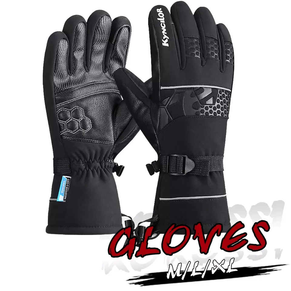 

Бархатные утепленные лыжные перчатки, зимние мужские и женские водонепроницаемые ветрозащитные нескользящие перчатки для сенсорного экра...