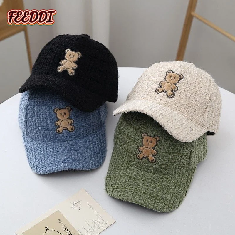 Детская шапка FEEDDI детская осенне-зимняя Кепка с козырьком утолщенная теплая