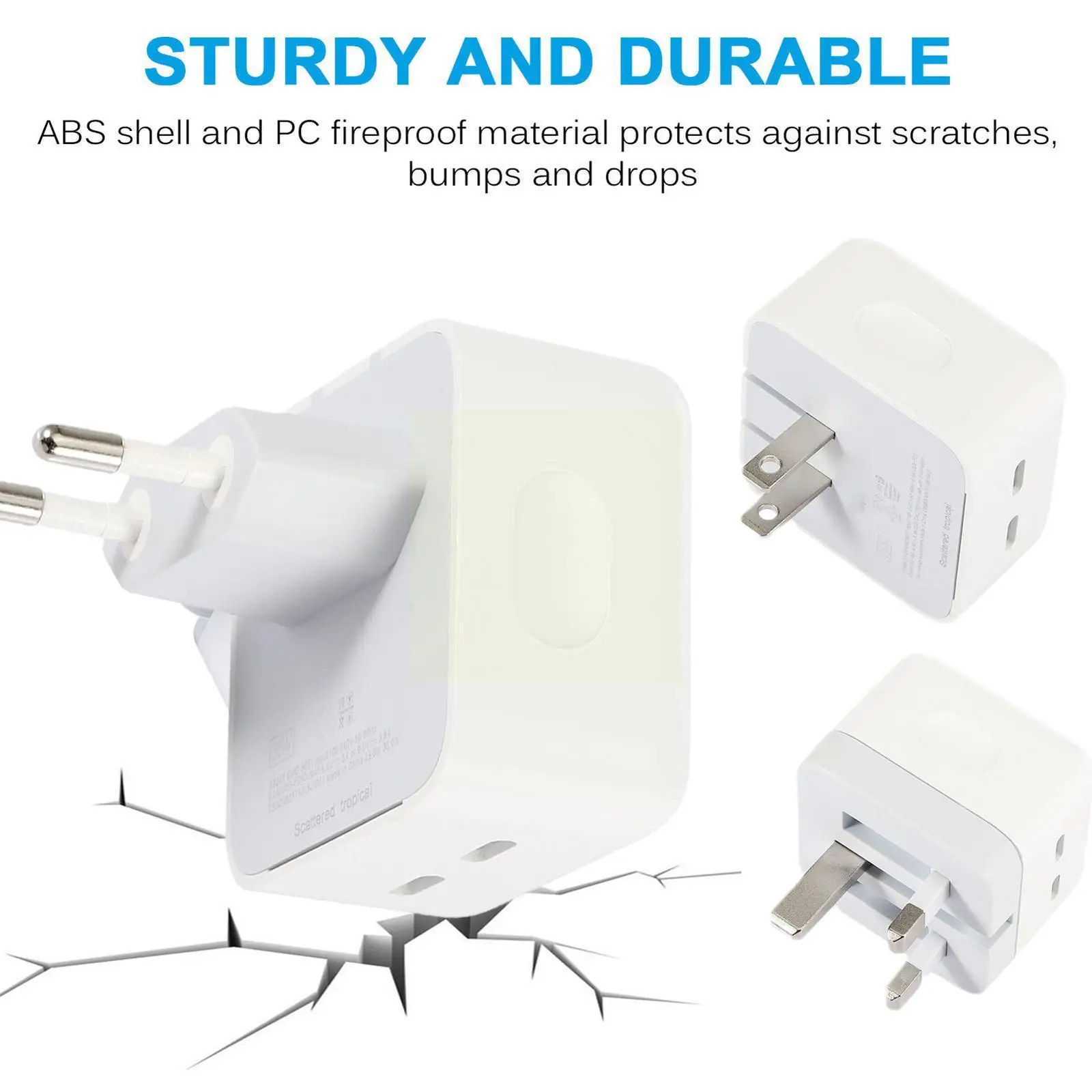 

Double Port 40w Pd Wall Travel Portable Phone Fast Charger Type C Charger Adapter For 12 Eu Quick Charge L9t0