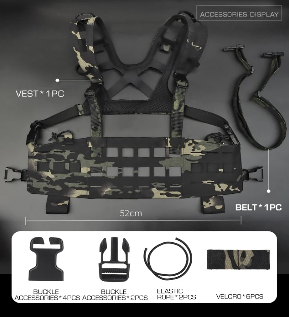 SPC Lightweight Tactical Vest Chest Rigs U.S. Imported Cordura Material MOLLE High Quality Military Hunting Vest 2022 New images - 6