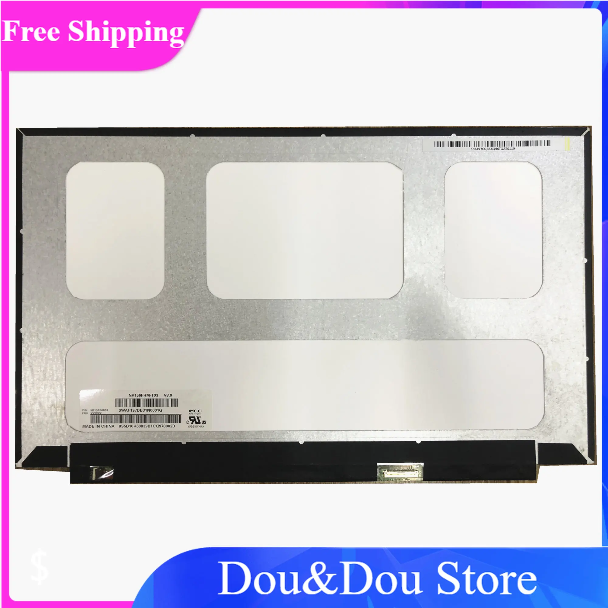 

NV156FHM-T03 V8.0 1920x1080 40pin 15.6" Slim Laptop LCD NV156FHM-T03 B156HAK02.0 For Lenovo ideapad S340-15IWL IPS Touch Screen