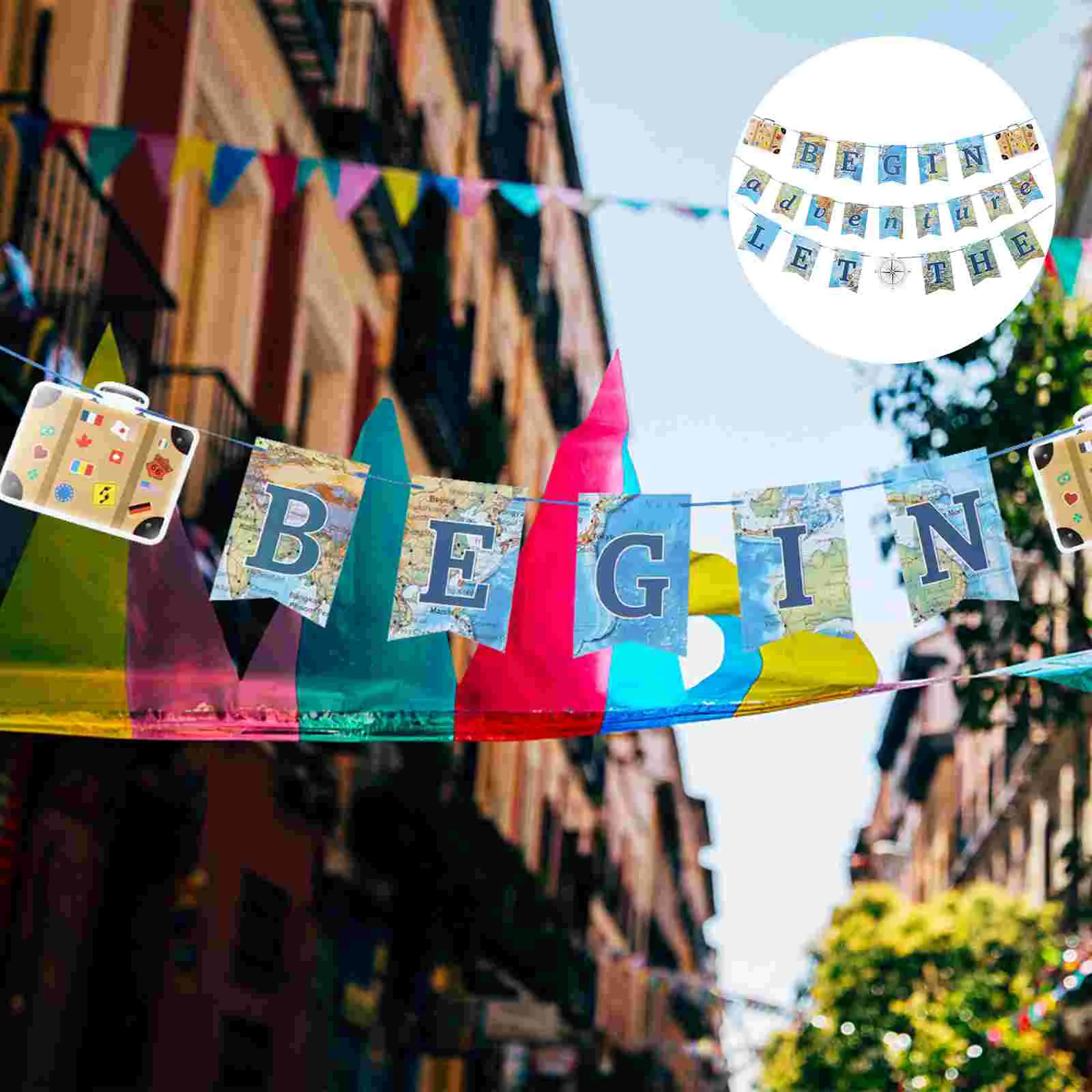 

Banner Party Farewell Bunting Retirement Decoration Garland Travel Change Baby Shower Career Decorations Photo Props Graduation