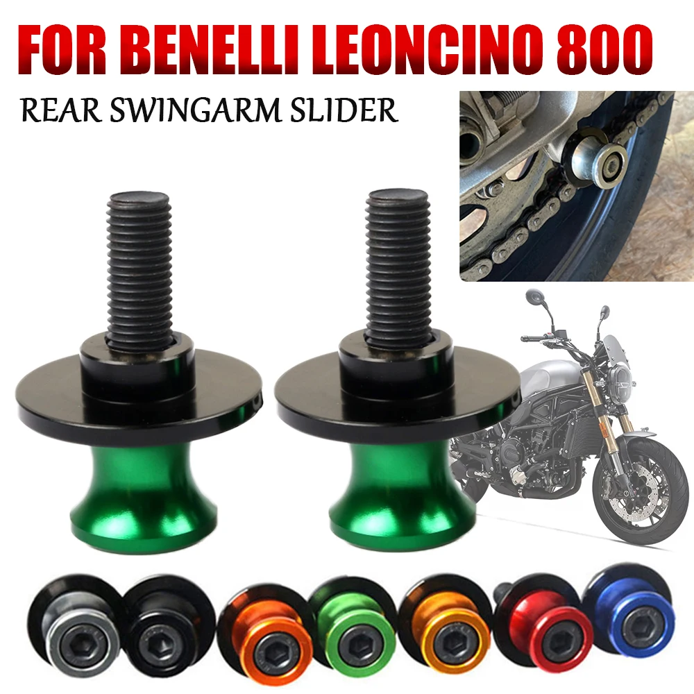

For Benelli Leoncino 800 Trail Leoncino800 2022 2023 Motorcycle Accessories Swingarm Slider Spools Rear Stand Screws Cap Holder