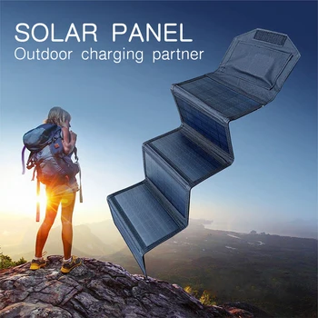 5V USB 15W Solar Panel Plate Kit Complete Portable Foldable For Camping Hiking Outdoor Travel Mobile Phone Power Bank Charging