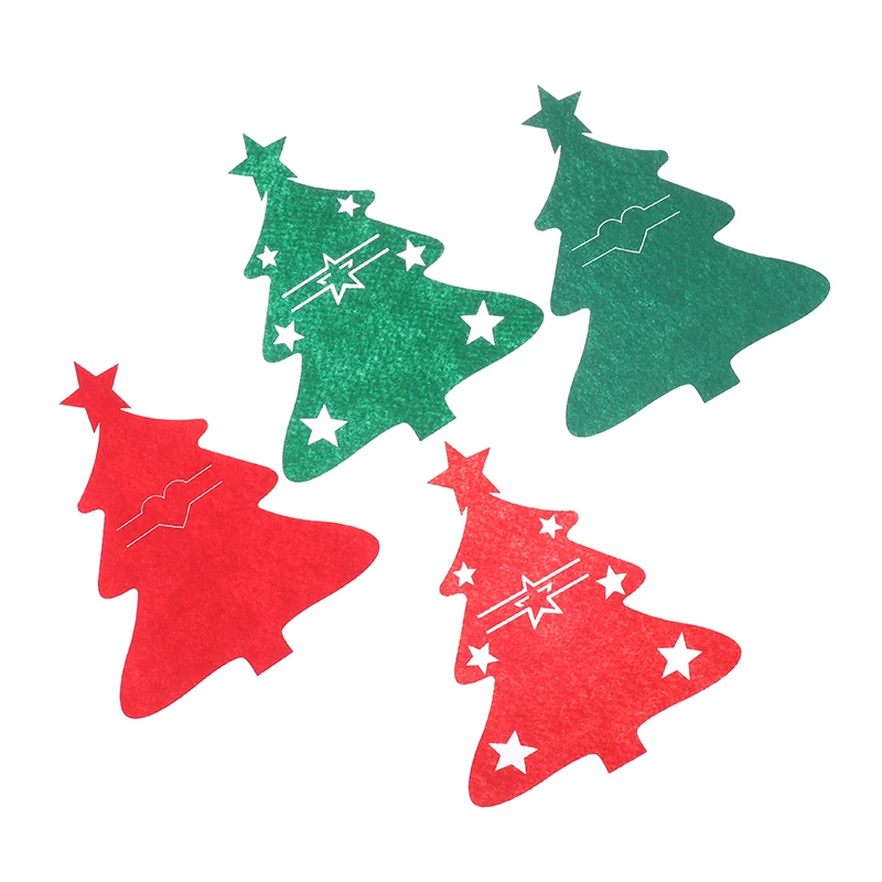 6 шт. чехлы для столовых приборов в виде рождественской елки