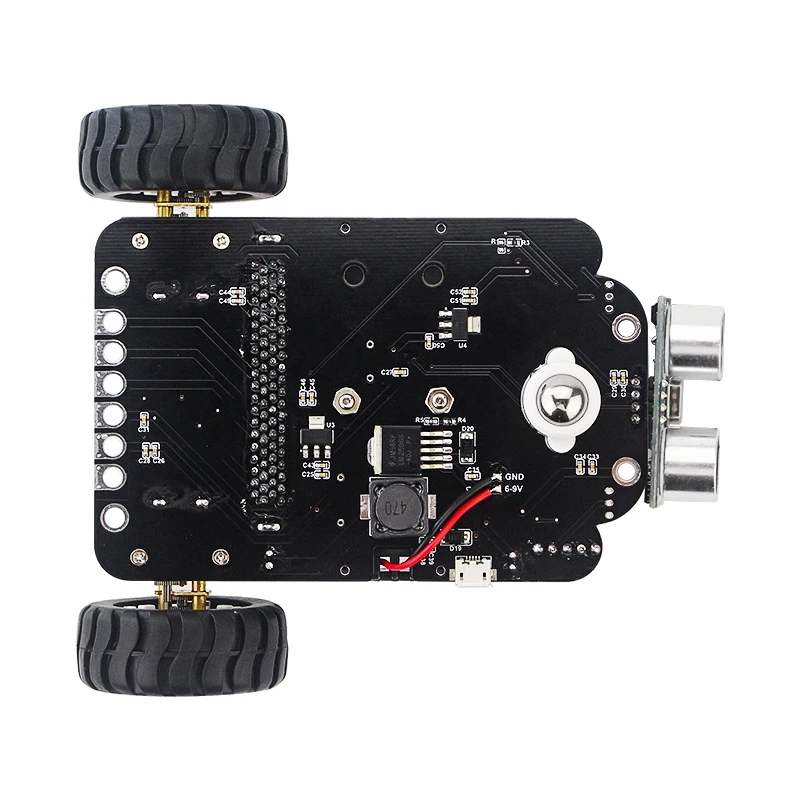 

Programmable Robot Car Kit Obstacle Avoidance Graphical Programming Smart Robot Car Ultrasonic Sensor For Micro:Bit