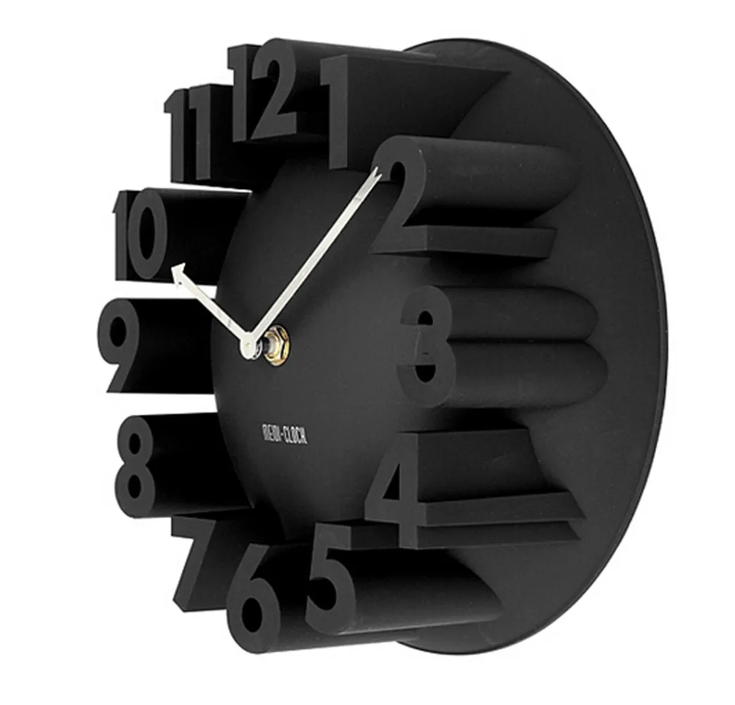 4 Colors Round Wall Clock Fashion Modern Art Decorative Home Watch Bell Excellent 3D Decor Best Price Free Shipping |