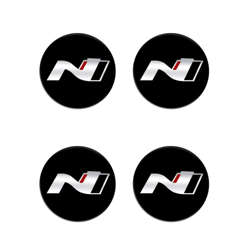 4 шт. 56 мм логотип N, наклейки на центр колеса автомобиля, наклейка на ступицу, Стайлинг для Hyundai N LINE i30 i20 Sonata Accent Tucson Elantra Veloster