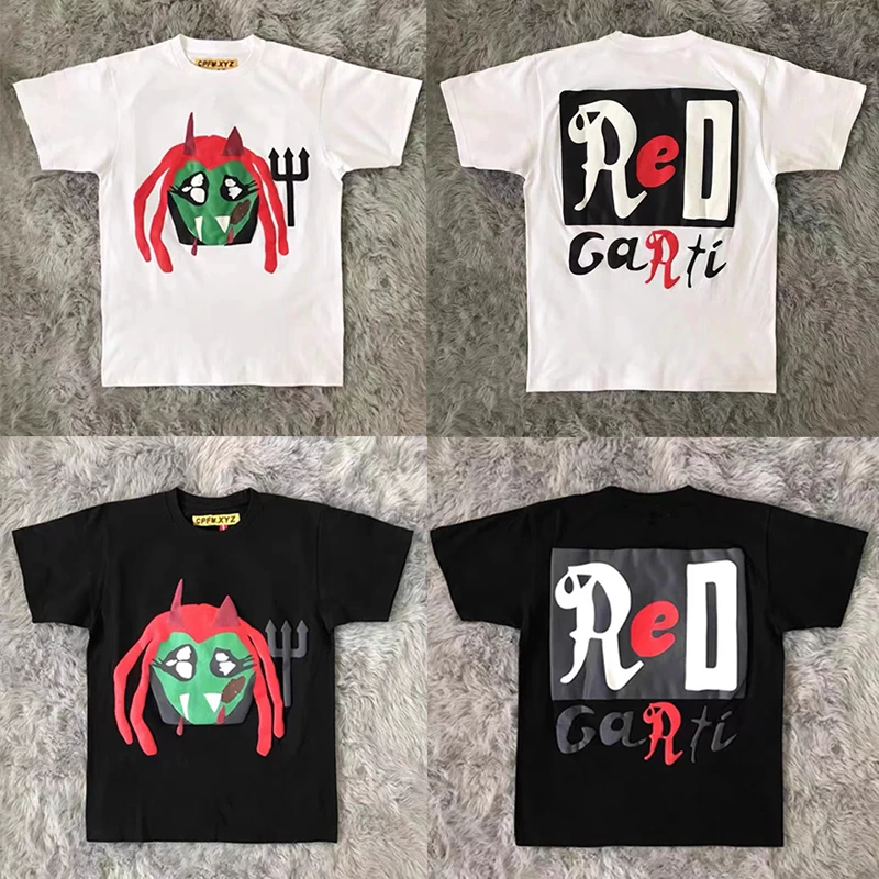 

High Quality CPFM XYZ T Shirt Playboi Carti WLR KING VAMP Men Women Tee Streetwear Hip Hop Loose Casual CPFM T-shirt