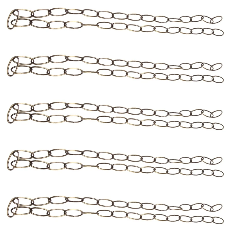 

5X 1M Heavy Duty Chain For Vintage Chandelier Hanging Lamp,Green Bronze