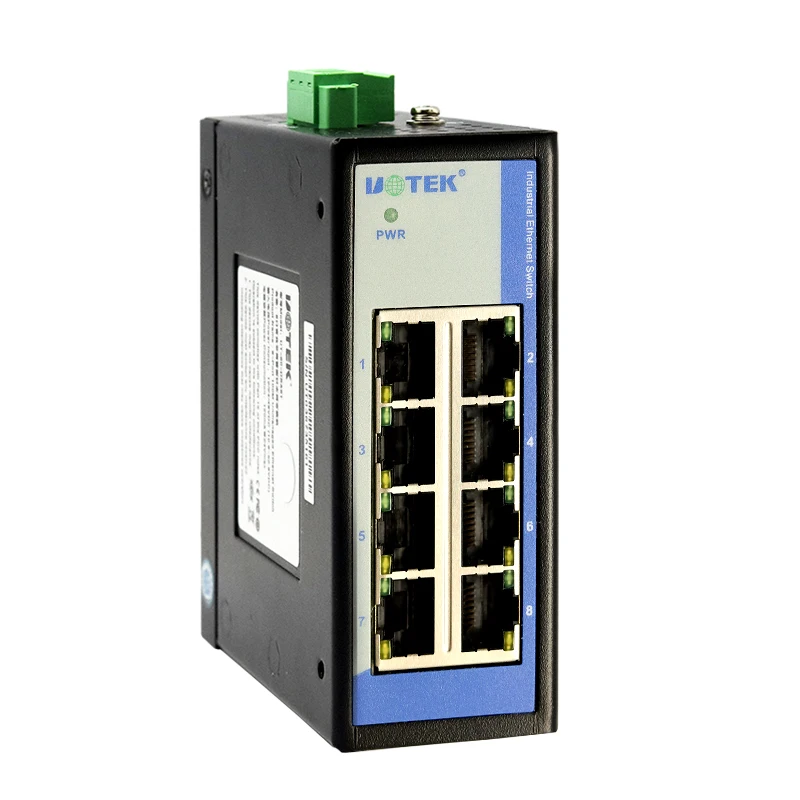 UOTEK промышленный класс 100M 5 8 портов сеть Неуправляемый коммутатор Ethernet полный