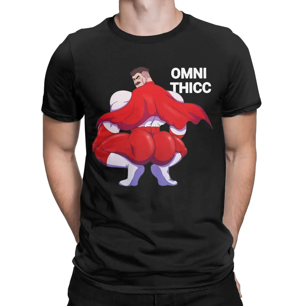 Мужская футболка с коротким рукавом и круглым вырезом из чистого хлопка