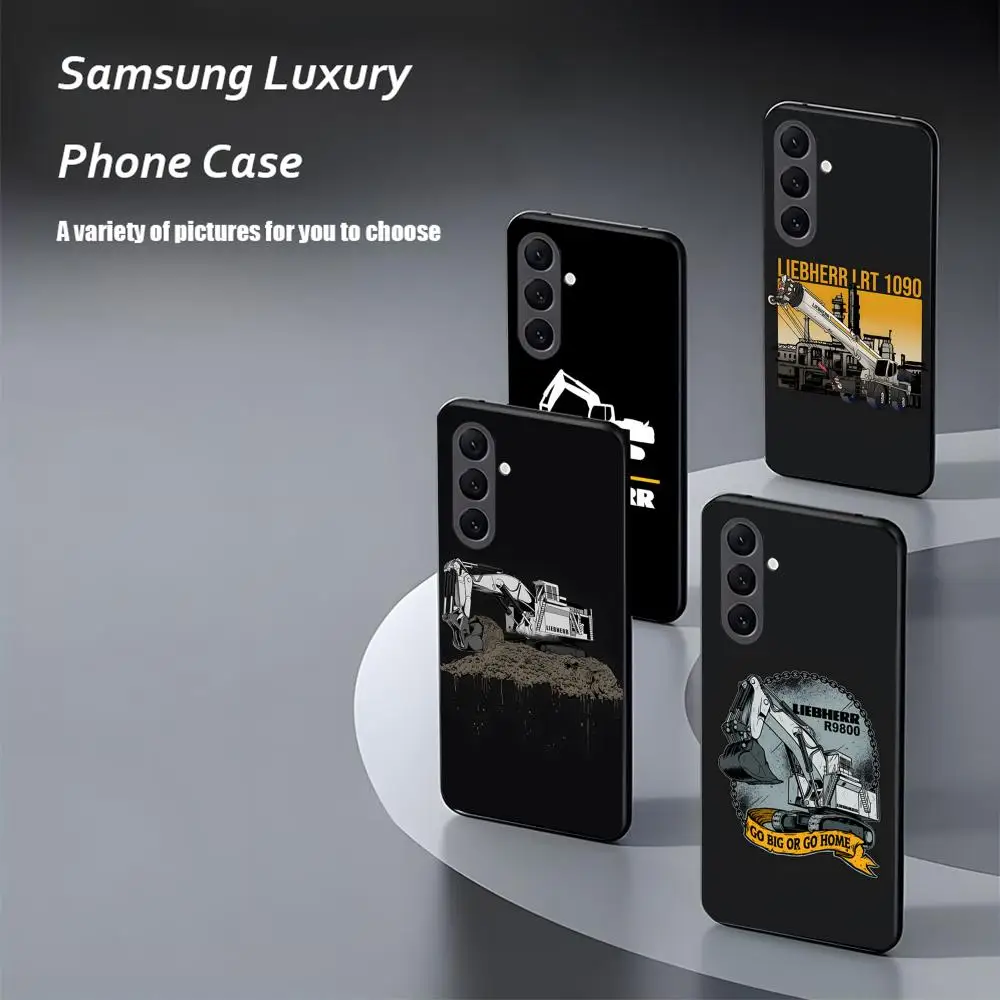 Фото Чехол для телефона LOGO L-liebherr Excavator для Samsung Galaxy S26 S25 S24 S23 S22 S21 Plus Ultra Note20, мягкий, черный №4