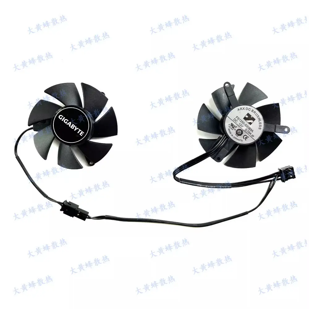 Новый охлаждающий вентилятор для низкопрофильной видеокарты GIGABYTE GeForce RTX3050 6 ГБ