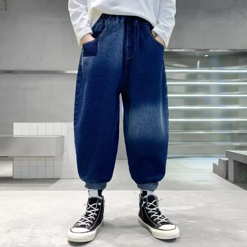 

Summer Jeans Fashion Japanese Ins Fashion New Pants Versatile And Simple Art Lazy Children's Wear