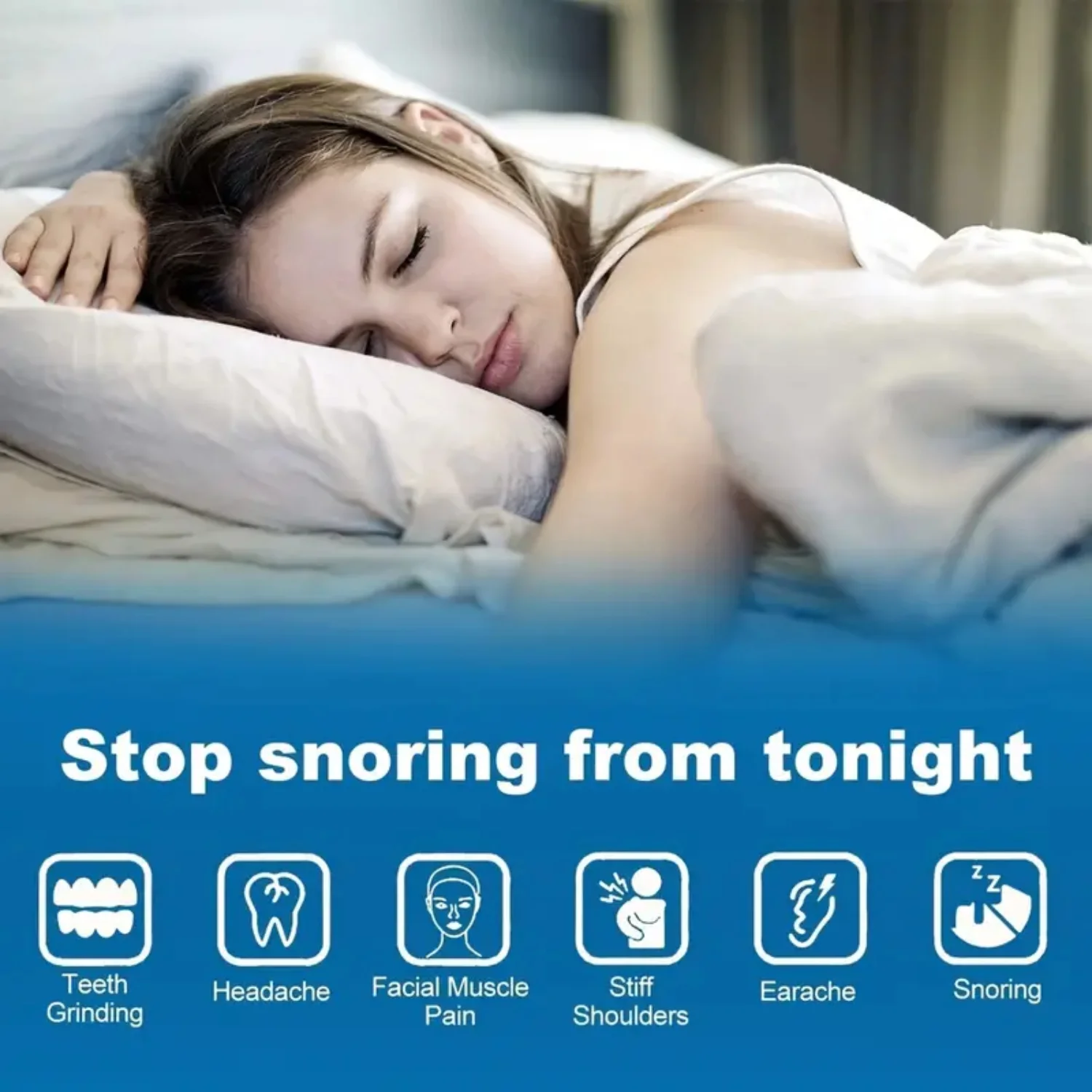 1 шт. силиконовая каппа для скрегования зубов храпа и апноэ во сне-антибруксизм