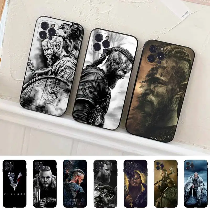 

Vikings TV Show Phone Case For iPhone 14 11 12 13 Mini Pro Max 8 7 6 6S Plus X SE 2020 XR XS Funda Case