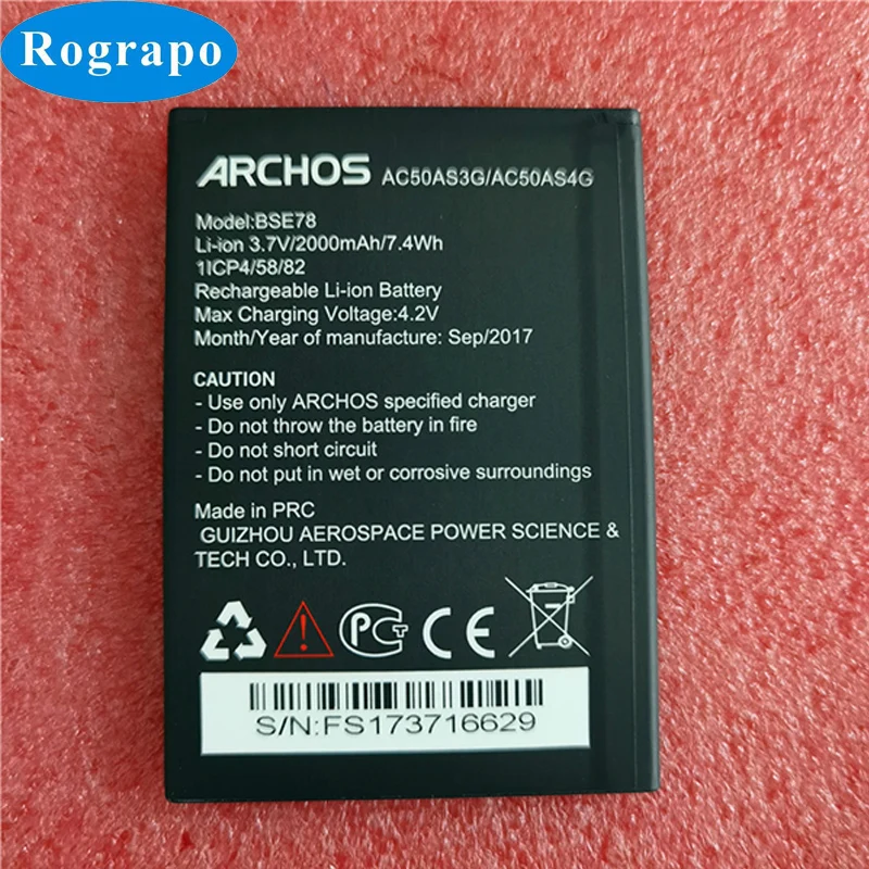

New 3.7V 2000mAh BSE78 Phone Battery For Archos Access 50 3G AC50AS3G/AC50AS4G Mobile