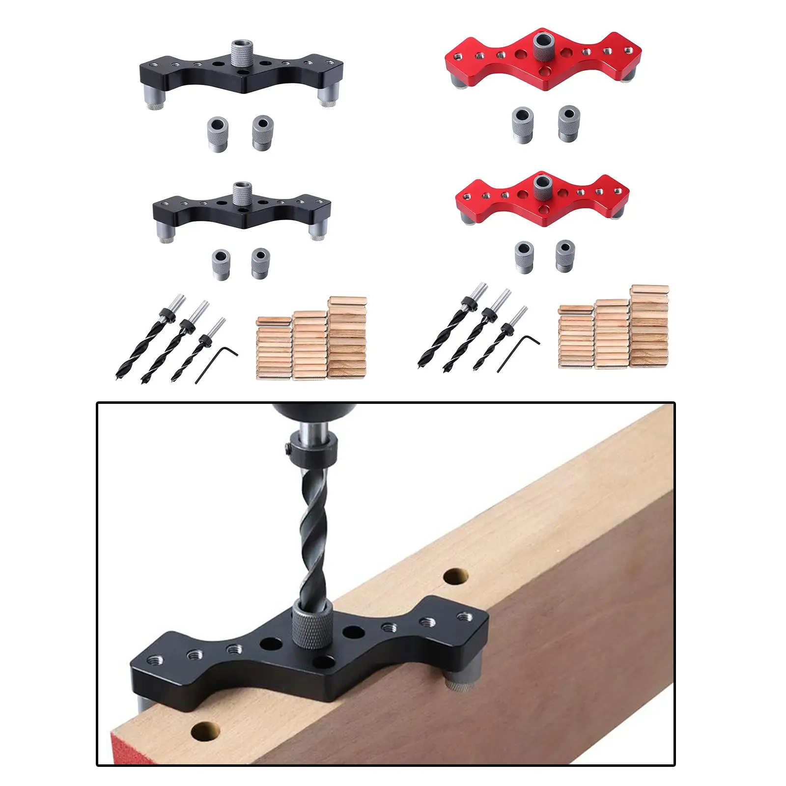 

Self Centering Dowelling Jig Vertical Hole Drilling Locator