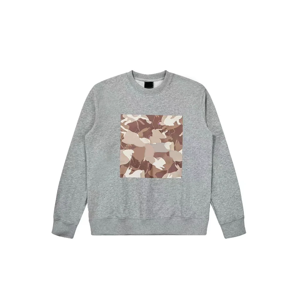 

Новинка 2023, Высококачественная Осенняя флисовая толстовка для пар в стиле 1:1 с кроликом и классическим принтом для мужчин