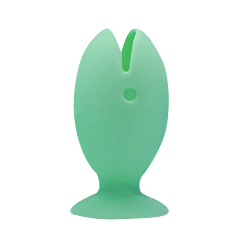

Cartoon Animal Toothbrush Holder Silicone Small Fish Toothbrush Head Covers Makeup Brush Hold Suction Cup Bathroom Organizer