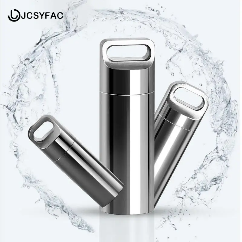 

1 шт., миниатюрная герметичная капсула из нержавеющей стали