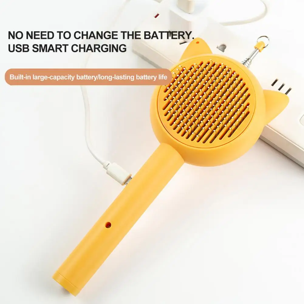 

Usb Charging Cat Toy Quick Time-saving Pet Brush Multifunctional Cat Toy Usb Charging Teaser Wand Easy-to-clean Funny Cat Stick