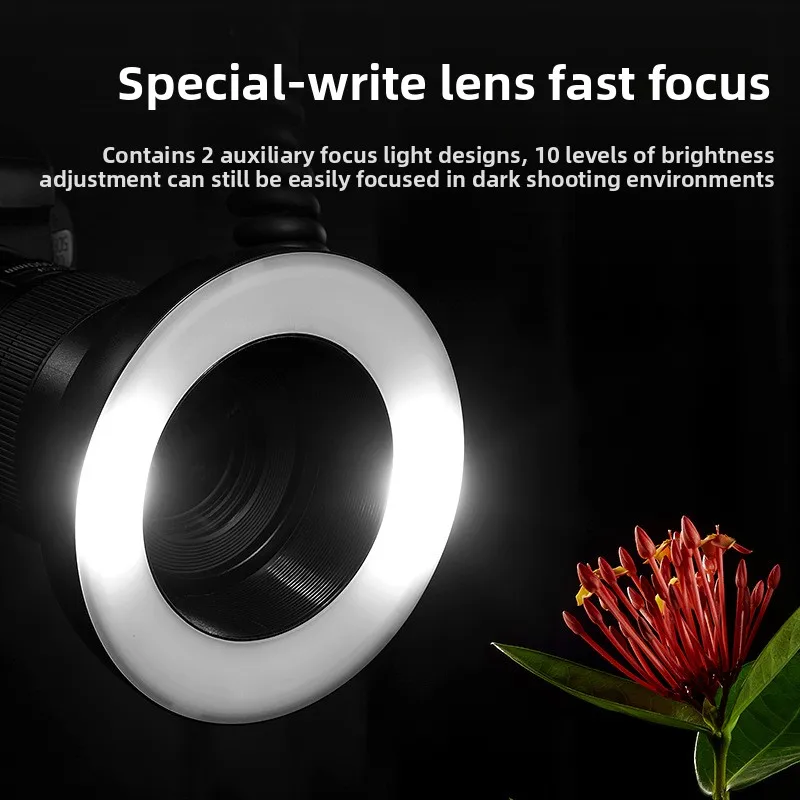 Фото MF-R76 Подходит для высокоскоростной синхронной вспышки Canon, Nikon, Sony, Fuji Macro Oral Ring №4