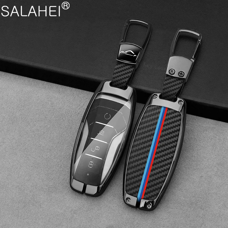 

Car Key Case Cover Shell Fob For BYD Song Qin Han EV Tang DM 2018-2022 Yuan EV Pro Max Key Protector Auto Accessories Keychain