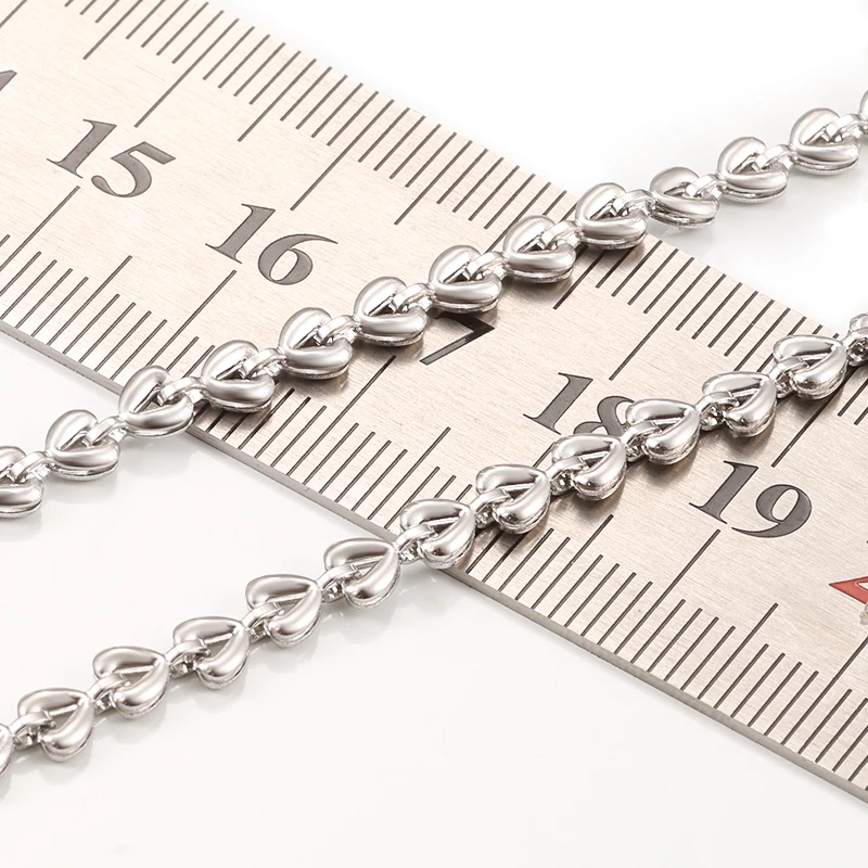 Двусторонняя цепочка в форме сердца из нержавеющей стали для изготовления