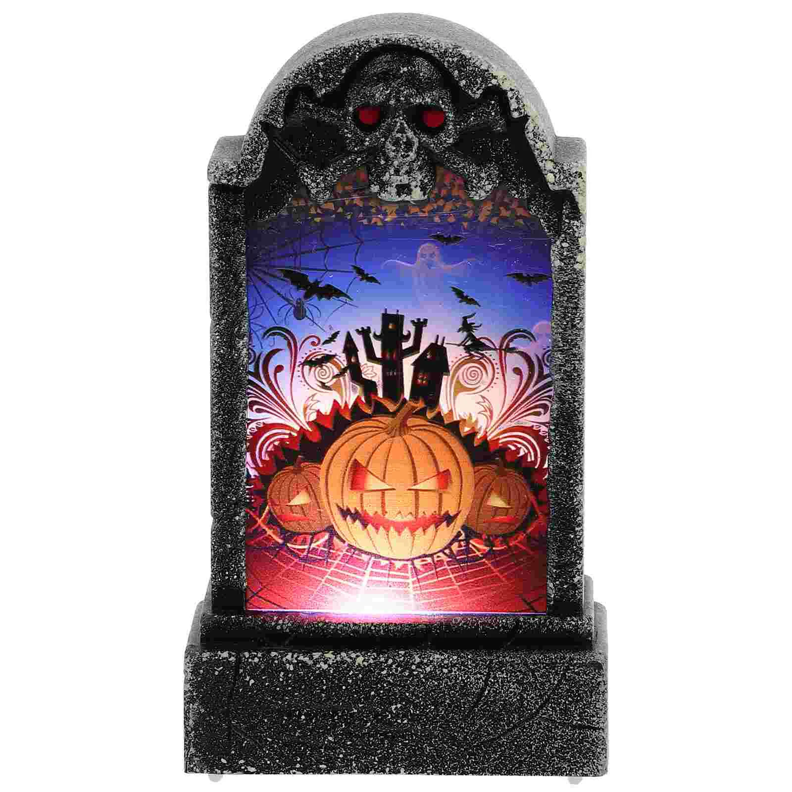 

Outdoor Tabletop Decor Halloween Tombstone Lights Creative Design Lamp Projector