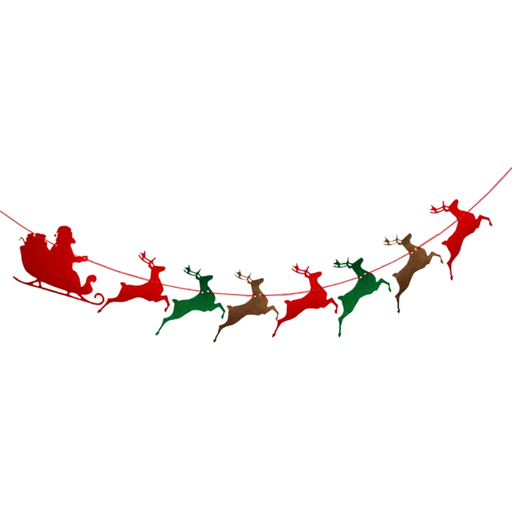 

1pc Cartoon Banner Party Banner Christmas Theme Banner Hanging Banner for Indoor