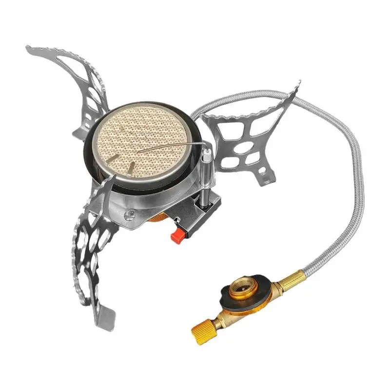 

Propane Stove Windproof Backpacking Stove Foldable Burner 3000W Lightweight Backpacking Stove With Carrying Case For Outdoor