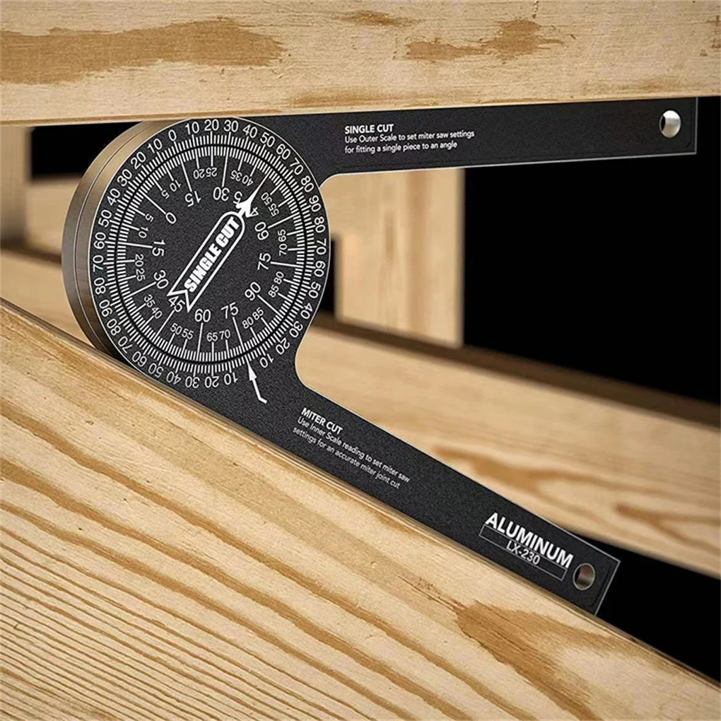 

Woodworking Angle Finder Level Gauge Universal Rule Miter Saw Protractor Scales Trim Measurement Tool Part