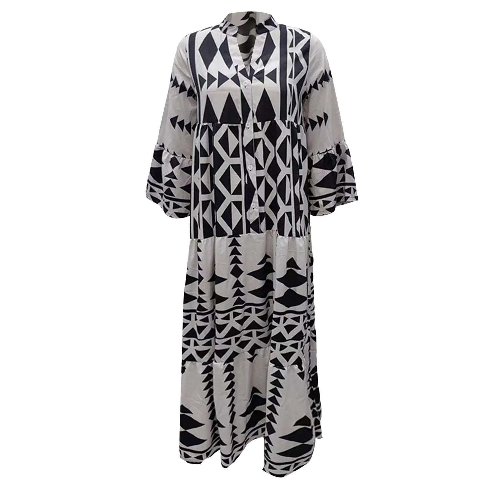 Длинное платье для отпуска женские платья макси с принтом модное повседневное