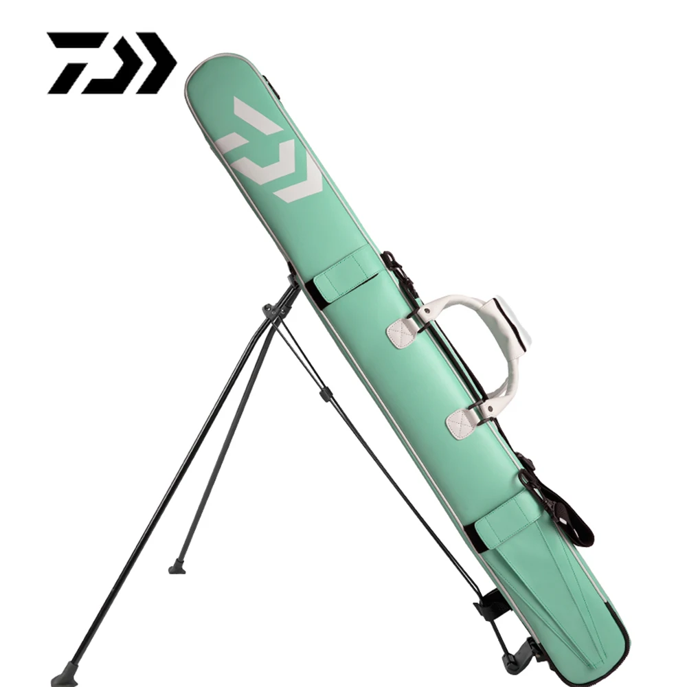

Daiwa Fishing Pole Bag With Holder Portable Fishing Rod Case Fishing Pole Carrier Reel Storage Bag Fishing Gears Organizer
