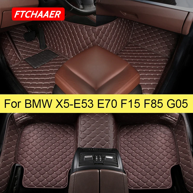 

FTCHAAER Car Floor Mats For BMW X5 E53 E70 F15 F85 G05 2000-2022 Years Foot Coche Accessories Auto