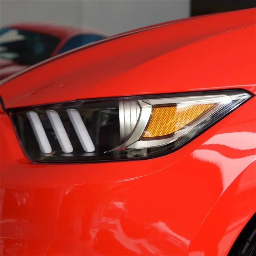 Фото REDOUND для Ford Mustang 2014 2015 2016 2017, крышка фары, прозрачный абажур, корпус фары, плексиглавый абажур (версия для США) №2