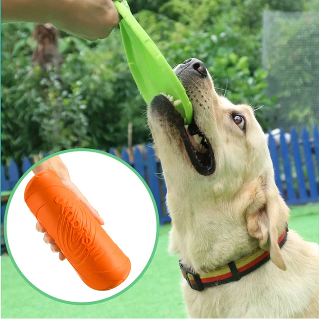 Fashion Pet Dog Silicone Game Frisbeed Dog Toy Flying Discs Trainning Interactive Toys Pet Supplies Flying Disc 15/18/22cm 5