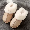 JOYWILL Women's Winter Shoes 2022 Winter Indoor Home Women's Slippers Comfortable Flat Fluffy Fur Slippers Female Cotton Shoes 2