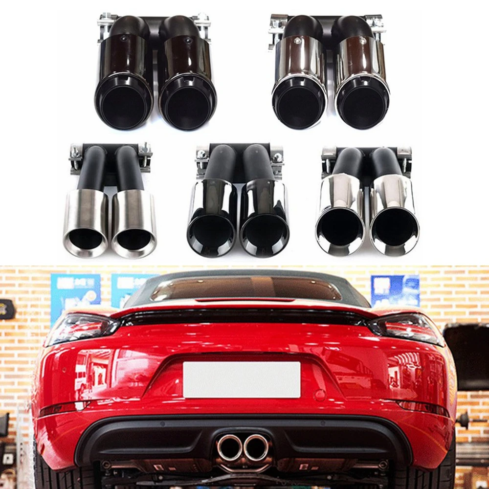 

Stainless Steel Sport Exhaust Tips for Porsche Cayman Boxster 981 2013-2016