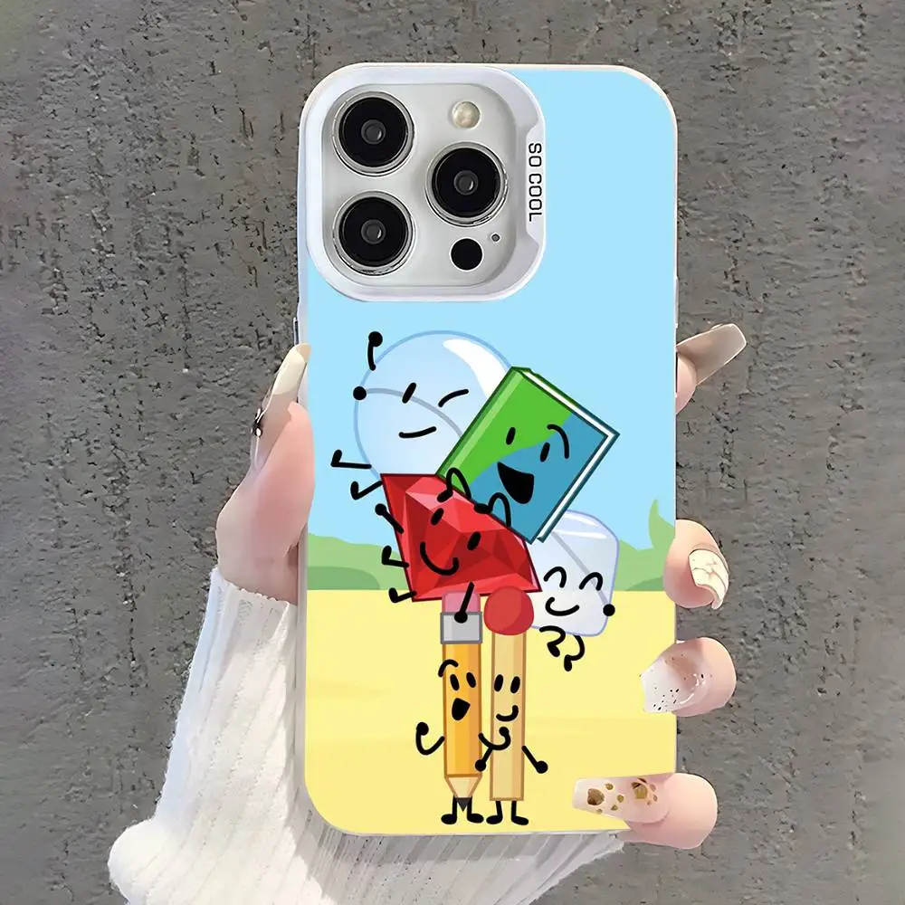 Фото Чехол для телефона B-BFDI x II для iPhone 17, 16, 15, 14, 13, 12, 11, Pro, Max, Plus, SE, Air, Mini, противоударный, белый, IMD. №2