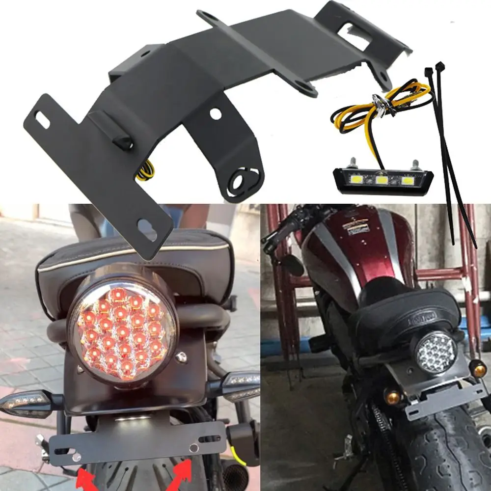 

Задний фонарь, держатель для заднего номерного знака мотоцикла, задний держатель, складной кронштейн для номерного знака для YAMAHA XSR700 15-20