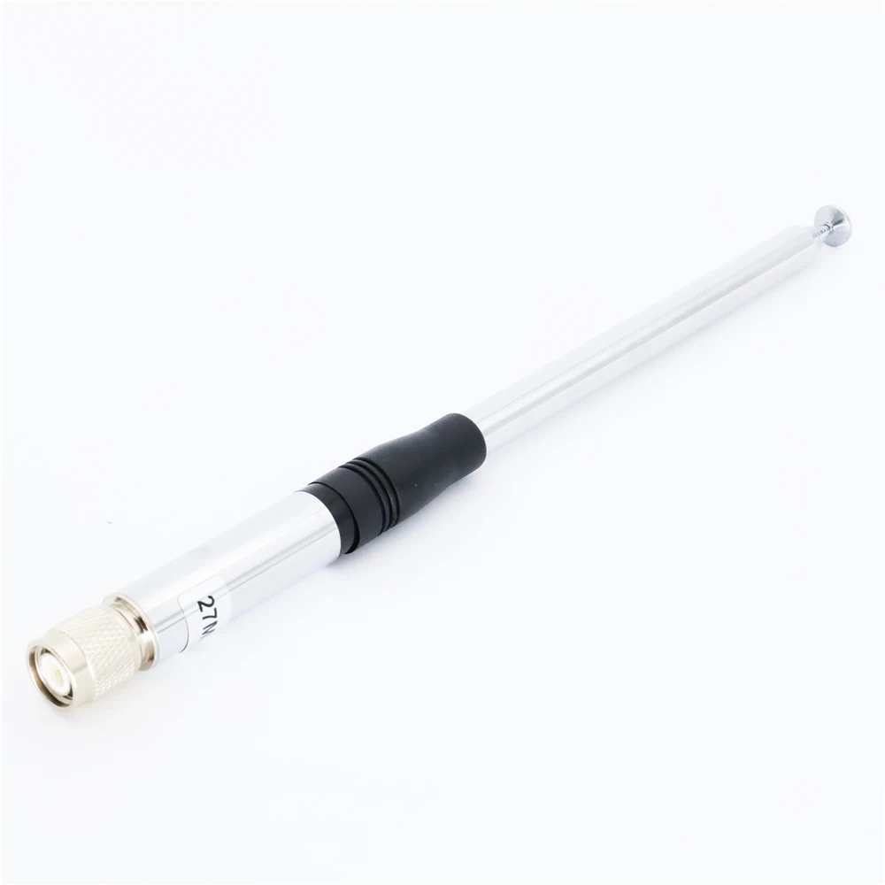 CB 27MHz TNC Antenna Connector 9 Inch To 51 Inch Telescopic Flexible Radio Handheld Antenna Radio Aerial P5V0 Practical Durable