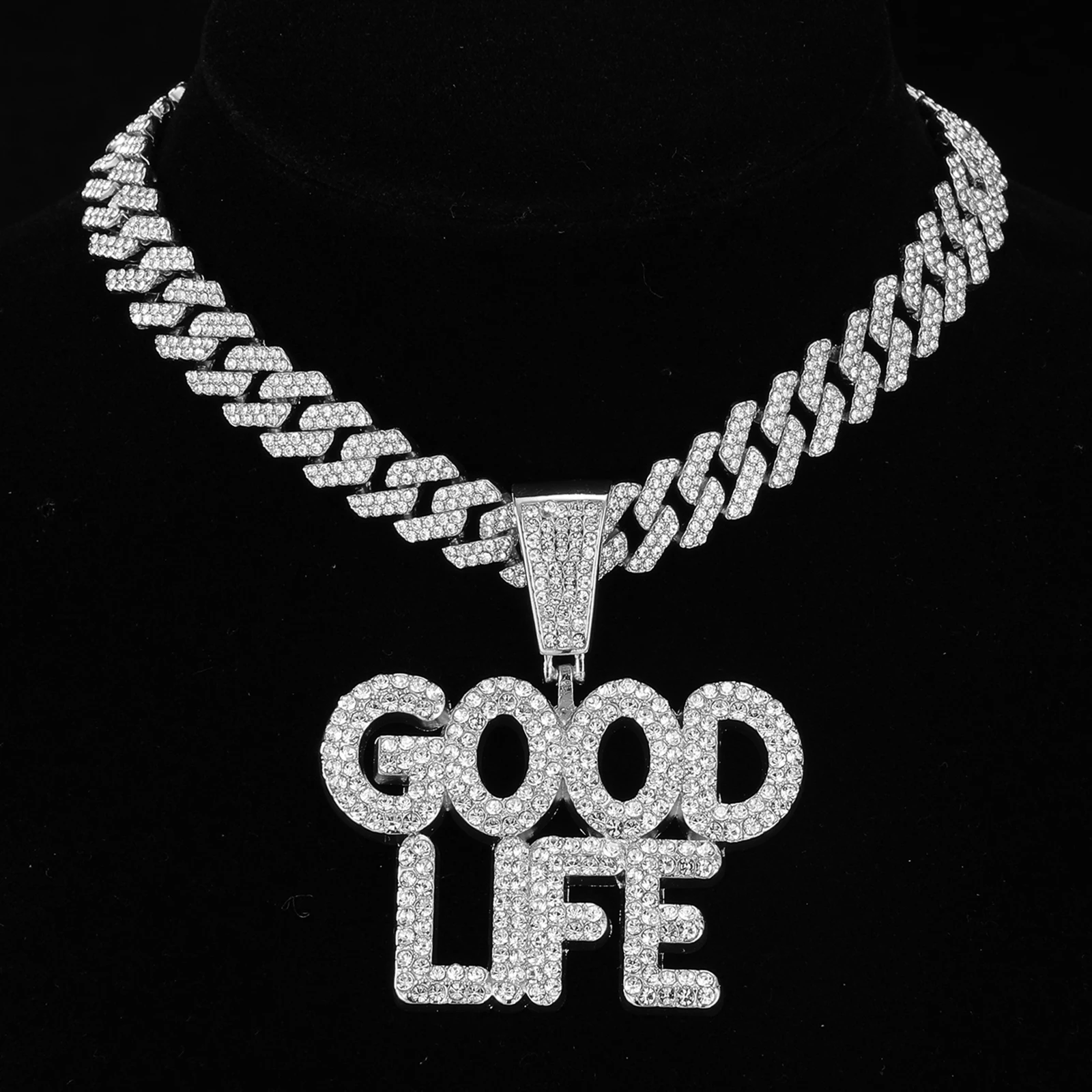 D &amp Z подвеска с надписью GOOD LIFE диаметром 13 мм брикет Майами сверкающие ожерелья