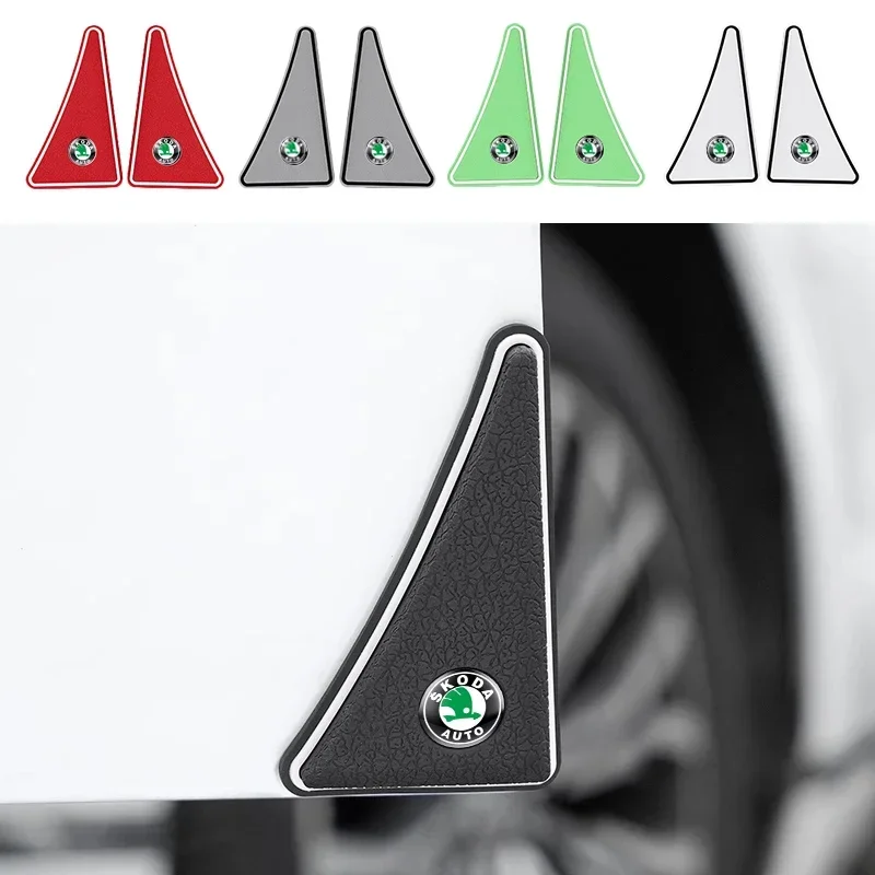 2 шт. наклейки на автомобильные двери для Skoda Октавия Рапид Fabia Laura Superb VRS Yeti Kodiaq Karoq
