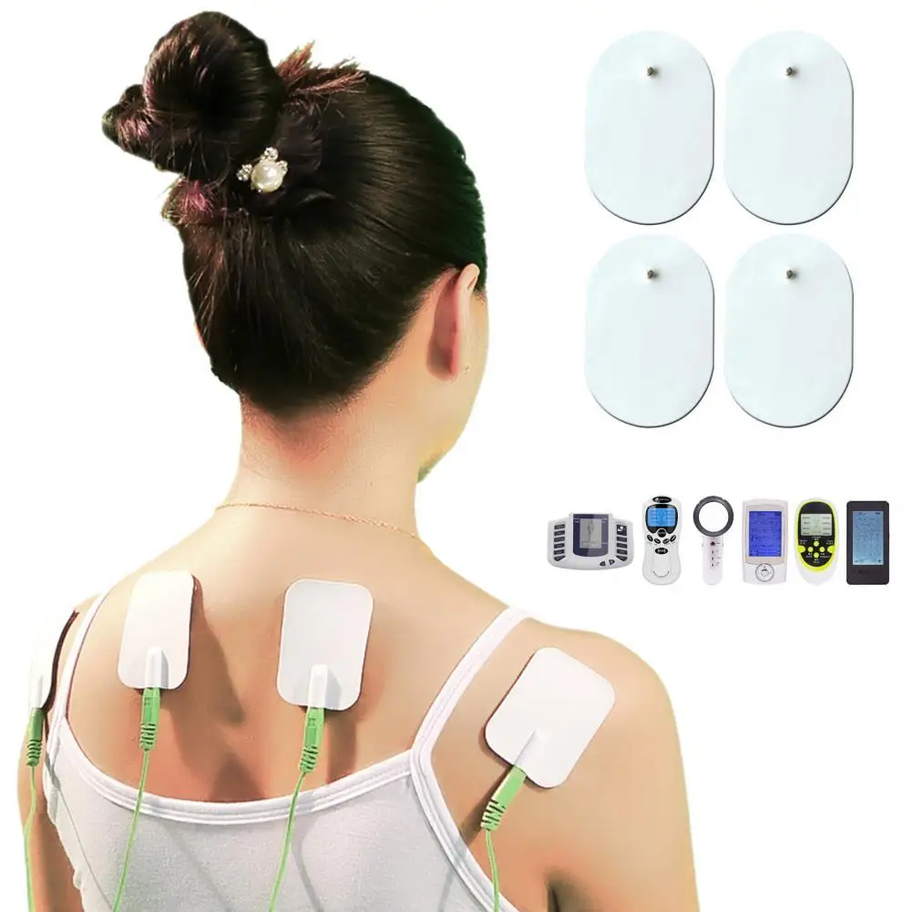 

10Pcs Electrode Patch Soft Reusable Comfortable Gel Electrode Physiotherapy Muscle Stimulator Pads Electrode Pads