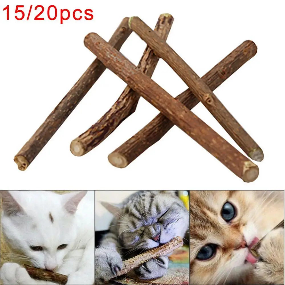 

15/20 шт., палочки для чистки кошачьей мяты