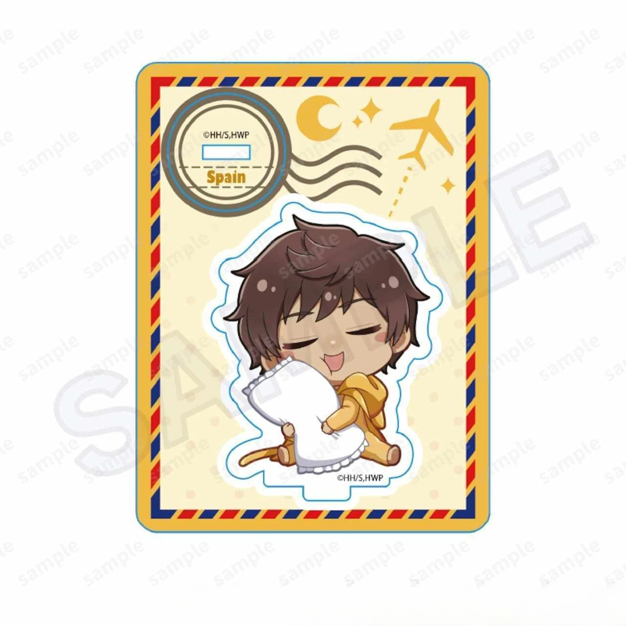 Миниатюрная акриловая подставка Hetalia Q Version: спящий Альфред Ф. Джонс, с задней панелью, коллекционная аниме-фигурка, украшение для стола (art.: 3920dbe792004) - 3920dbe792004