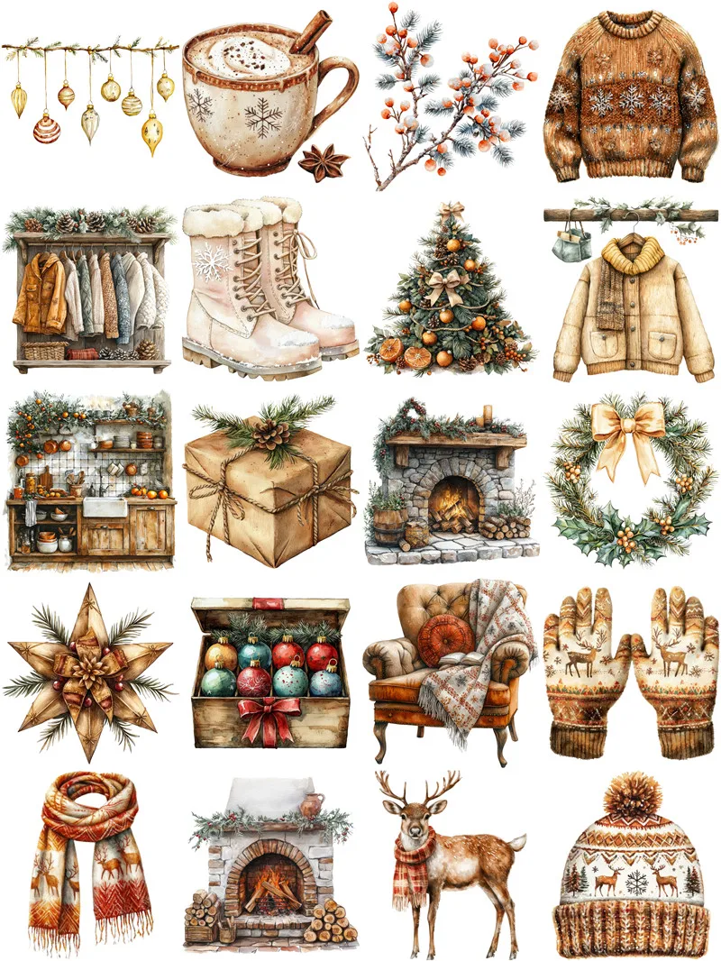 Модные зимние наклейки для девочек рукоделия и скрапбукинга детские игрушки